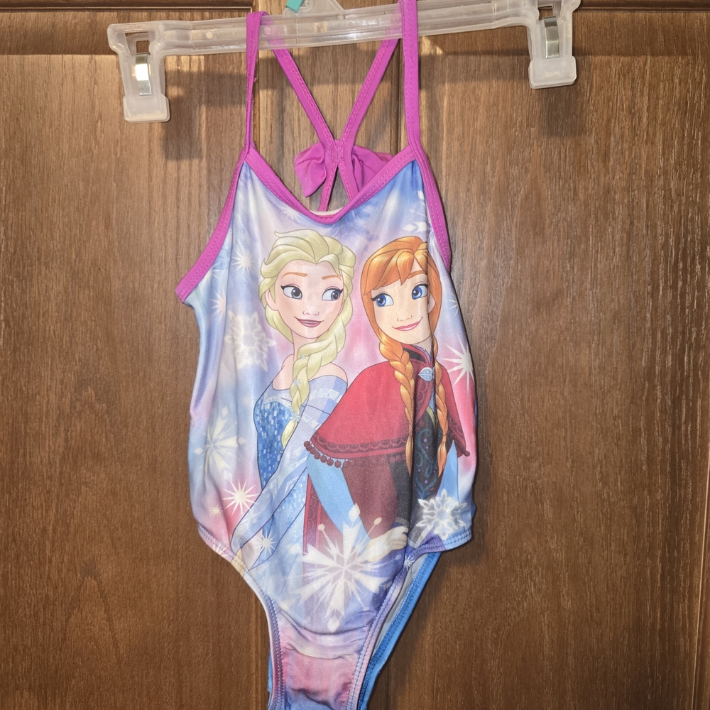 Official Disney Frozen Swimsuit for Kids - 4T - Good Condition - Elsa & Anna